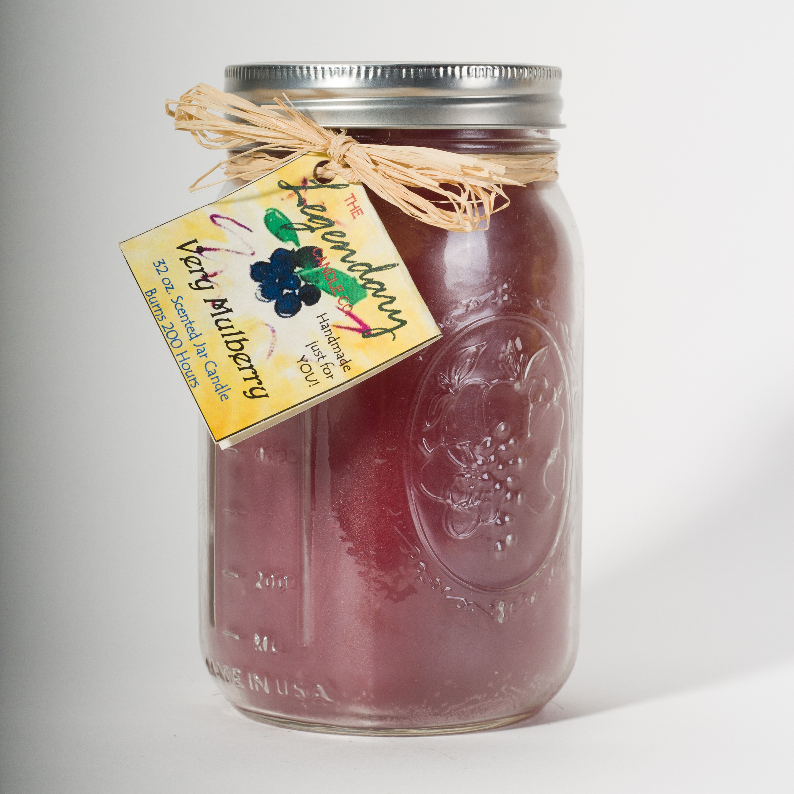 Very Mulberry™ 32 Ounce Mason Jar Scented Candle The Legendary