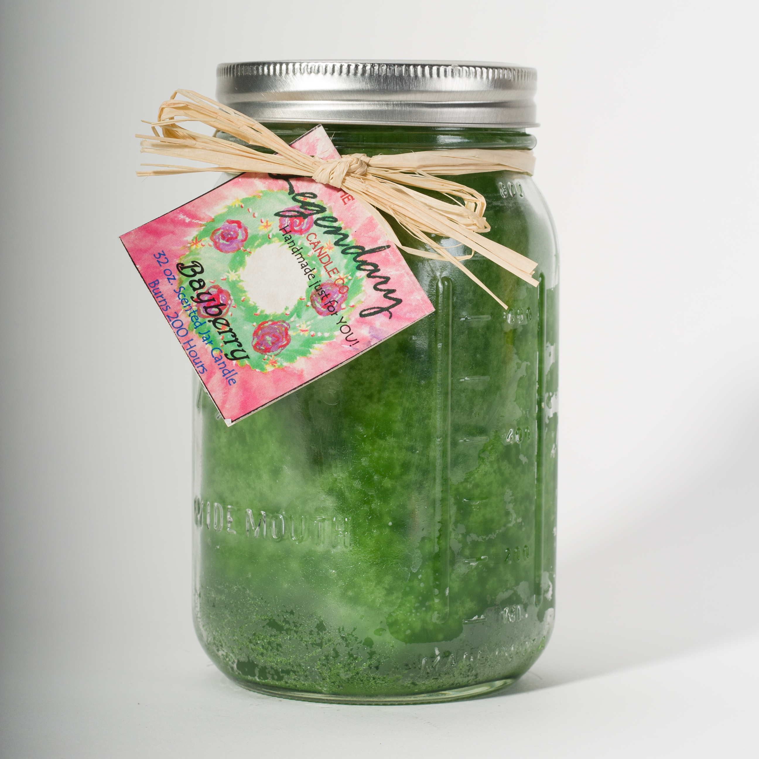 Bayberry 32 Ounce Mason Jar Scented Candle The Legendary Candle Co.
