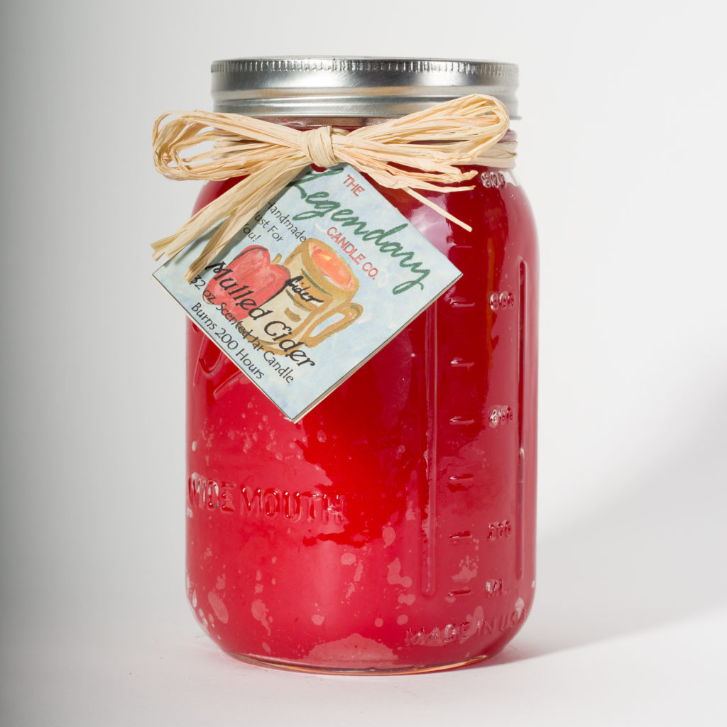 Mulled Cider™ 32 Ounce Mason Jar Scented Candle The Legendary